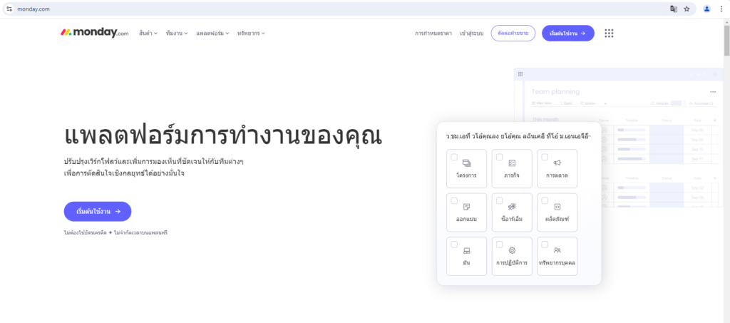 เริ่มต้นใช้งาน monday.com ต้องทำยังไง